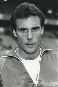 Football Soccer 1988 Montpellier HSC Bruno Bellone Old Studio Photo