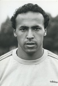 Football Soccer 1986 R.C. Paris Alim Ben Mabrouk Old Studio Photo