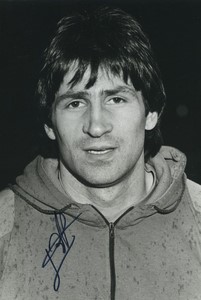 Football Soccer 1989 FC Metz Alain Benedet Old Studio Photo Signed