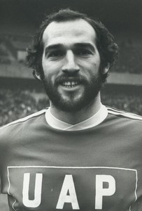 Football Soccer 1975 Stade de Reims Carlos Bianchi Old Studio Photo