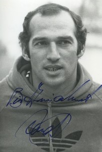 Football Soccer 1978 PSG Carlos Bianchi Old Studio Photo Signed