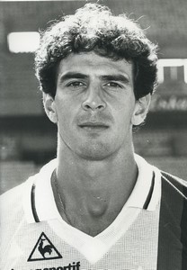 Football Soccer 1985 PSG Michel Bibard Old Studio Photo