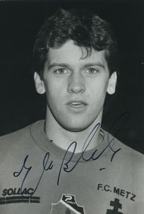 Football Soccer 1986 FC Metz Eric Black Old Studio Photo