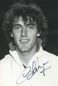 Football Soccer 1987 HSC Montpellier Laurent Blanc Old Studio Photo Signed