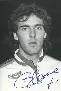 Football Soccer 1989 HSC Montpellier Laurent Blanc Old Studio Photo Signed