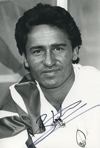 Football Soccer 1993 AS Monaco Patrick Blondeau Old Studio Photo Signed