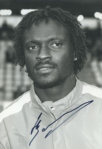 Football Soccer 1987 OGC Nice Jules Bocandé Old Studio Photo Signed
