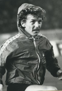 Football Soccer 1985 Juventus de Turin Zbigniew Boniek Old Studio Photo