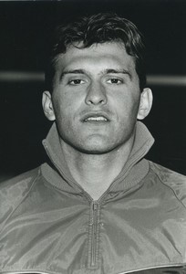 Football Soccer 1993 PSG Paris Saint-Germain Luc Borelli Old Studio Photo