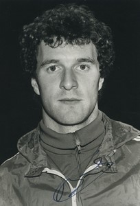 Football Soccer 1986 Brest Armorique FC Jean Pierre Bosser Studio Photo Signed
