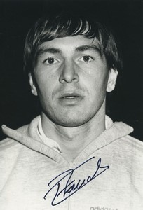 Football Soccer 1986 Chamois Niortais FC Eric Boucher Old Studio Photo Signed