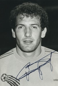 Football Soccer 1986 Brest Armorique FC Maurice Bouquet Old Studio Photo Signed
