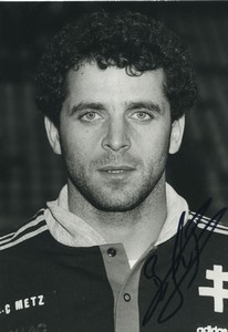 Football Soccer 1985 FC Nantes Vincent Bracigliano Old Studio Photo Signed