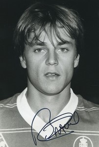 Football Soccer 1983 AS Monaco Daniel Bravo Old Studio Photo Signed