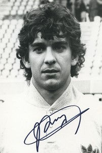 Football Soccer 1985 Toulouse TFC Gilles Brisson Old Studio Photo Signed