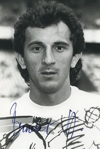 Football Soccer 1989 FC Metz Dragoljub Brnović Old Studio Photo Signed