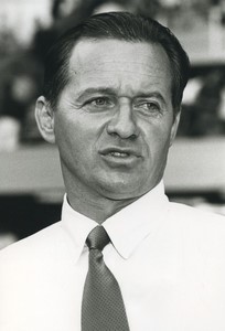 Football Soccer 1990 President AS Nancy Jacques Brzezinski Old Studio Photo