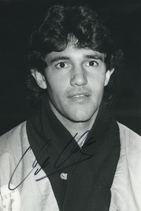 Football Soccer 1990 Nantes FC Jorge Luis Burruchaga Old Studio Photo Signed