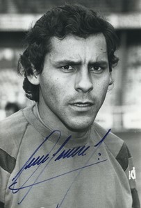 Football Soccer 1990 Brest Armorique FC Roberto Cabanas Old Studio Photo Signed