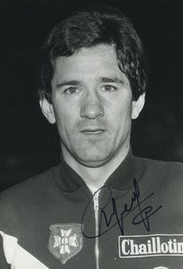 Football Soccer 1982 AJ Auxerre Dominique Cuperly Old Studio Photo Signed