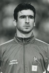 Football Soccer 1993 Manchester United Eric Cantona Old Studio Photo