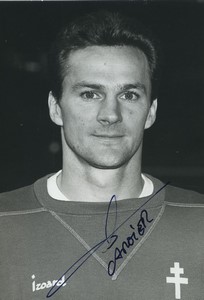 Football Soccer 1987 FC Metz Albert Cartier Old Studio Photo Signed