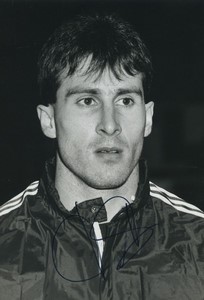 Football Soccer 1986 Le Havre AC Alain Casanova Old Studio Photo Signed