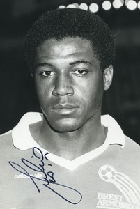 Football Soccer 1986 Brest Armorique Julio Cesar Old Studio Photo Signed