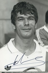 Football Soccer 1987 PSG Jean Francois Charbonnier Old Studio Photo Signed