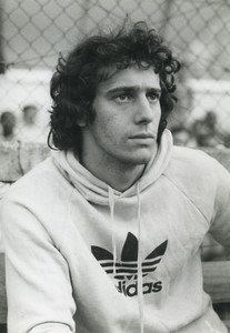 Football Soccer 1975 Olympique de Marseille René Charrier Old Studio Photo