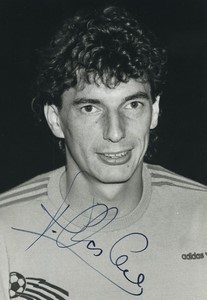 Football Soccer 1987 Brest Armorique FC Patrick Chaslerie Studio Photo Signed