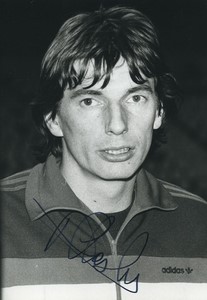 Football Soccer 1984 Brest Armorique FC Patrick Chaslerie Studio Photo Signed