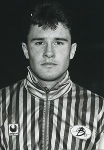 Football Soccer 1990 AJ Auxerre Christophe Cocard Old Studio Photo