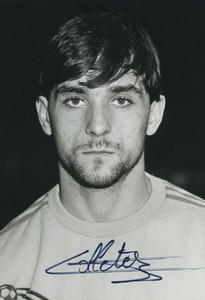 Football Soccer 1986 FC Brest Armorique Patrick Colleter Old Studio Photo Signed