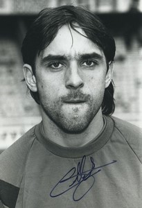 Football Soccer 1990 Montpellier HSC Patrick Colleter Old Studio Photo Signed