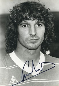 Football Soccer 1985 SC Toulon Roland Courbis Old Studio Photo Signed