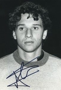Football Soccer 1985 F.C. Sochaux Laurent Croci Old Studio Photo Signed