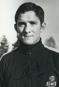 Football Soccer 1970 FC Metz Dominique Cuperly Old Studio Photo Signed