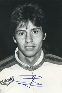 Football Soccer 1989 AS Cannes Jean Francois Daniel Old Studio Photo Signed