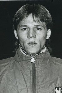 Football Soccer 1990 AJ Auxerre Frederic Darras Old Studio Photo