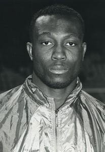 Football Soccer 1993 Olympique Lyonnais James Debbah Old Studio Photo