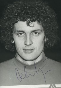Football Soccer 1983 AS Monaco Patrick Delamontagne Old Studio Photo Signed
