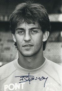 Football Soccer 1987 Le Havre AC Jean Pierre Delaunay Old Studio Photo Signed