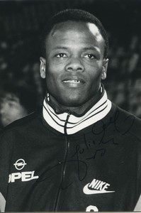 Football Soccer 1995 PSG Paris Julio Dely Valdés Old Studio Photo Signed