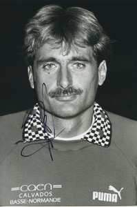 Football Soccer 1990 Stade Malherbe Caen Piet den Boer Old Studio Photo Signed