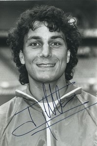 Football Soccer 1988 Montpellier HSC Michel Der Zakarian Old Studio Photo Signed