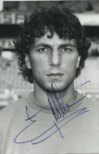 Football Soccer 1989 Montpellier HSC Michel Der Zakarian Old Studio Photo Signed