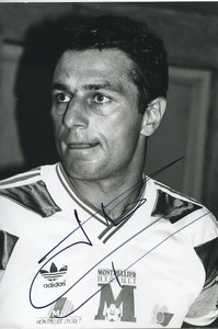 Football Soccer 1995 Montpellier HSC Michel Der Zakarian Old Studio Photo Signed