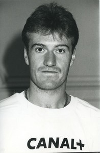 Football Soccer 1993 Olympique de Marseille Didier Deschamps Old Studio Photo