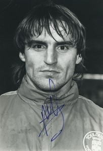 Football Soccer 1989 Toulouse FC Pascal Despeyroux Old Studio Photo Signed